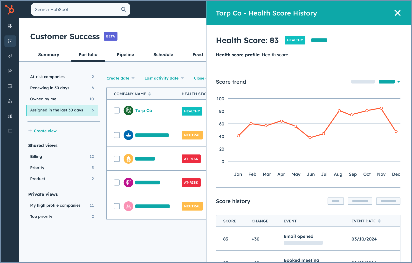 Copy of Customer Success - Health Scores